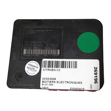 Unite Hydraulique Abs CITROEN C3 [PRODUIT D'OCCASION]♻️mk60c3picasso (1/4)