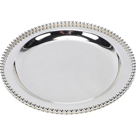 Assiette à gâteau ronde en métal européen, porte-Dessert Vintage, plateau de service pour le thé de l'après-midi, décoration de Banquet de mariage (1/5)