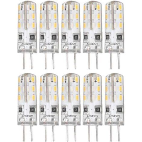 Ampoules à Filament G4 LED, 1.5W AC220V Ampoules à Filament LED Blanc Chaud 3000K pour Camping-Car (1/5)