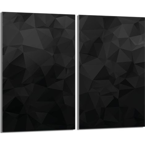 Placa protectora de vidrio para estufa 2x30x52 Negra (1/5)