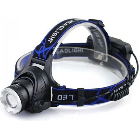 JOORRTPhare Leistungsstarke LED-Stirnlampe, wiederaufladbar, verstellbar, mit USB-Kabel, zum Angeln, Radfahren, Wandern, Laufen und Campen (1/3)