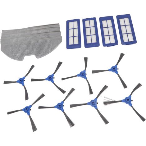 Kit de filtres pour aspirateur robot G10 : 4 filtres, 4 lingettes de nettoyage, 8 brosses latérales. (1/5)