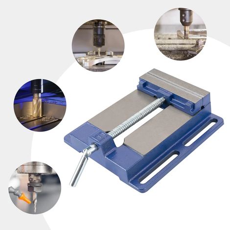 Tour multifonctionnel, fraiseuse, pince de table pour perceuse, ouverture de 14,5 cm, poignée pivotante