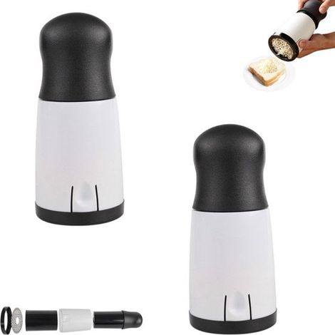 2 pièces - Râpe à fromage - Râpe manuelle pour fromage - Râpe à légumes - Râper le fromage - Ustensiles de cuisine - Accessoires de cuisine - Convient pour râper le beurre, les légumes, le pain, les g (1/5)