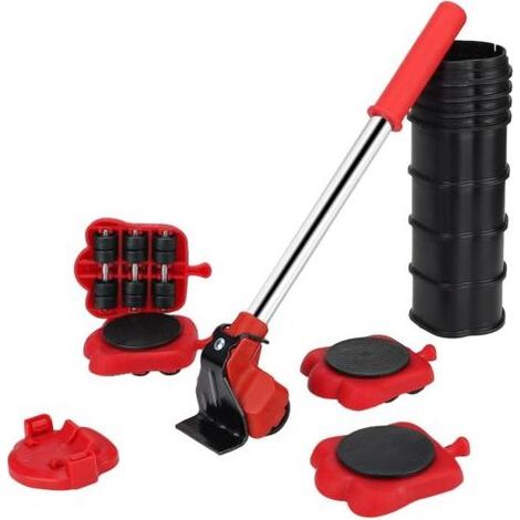 Déplace Meubles, Coin roulant et rouleur,Kit de Deplace Meuble a Roulette 14 Pièce Leve Meuble Lourd Élévateur de Meubles Furniture Lifter Set pour Sofa Machine à Laver Garde-Robe Réf (1/4)