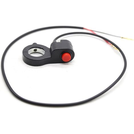 Bouton de commande du klaxon sur le guidon d'une moto, d'un VTT ou d'un vélo (interrupteur marche/arrêt d'urgence).