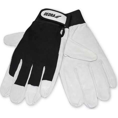 Lederhandschuhe, Vollnarbenleder, schwarz, Größe 9 - DEDBH1010R09