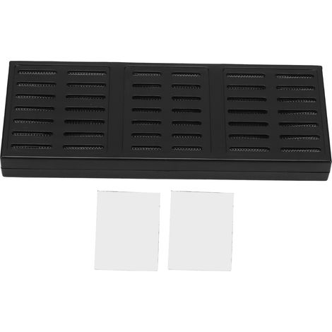 Humidificateur rectangulaire noir avec fermeture Velcro, armoire à cigares, humidificateur, humidificateur à cigares. (1/5)