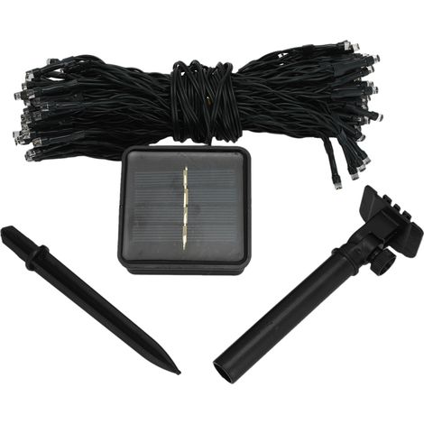 Guirlande lumineuse solaire LED extérieure 100 chips lumineuses ultra longue déco pour mariage Noël (1/5)