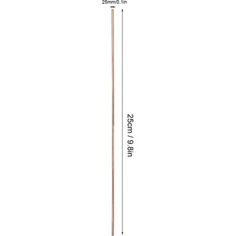20 baguettes de soudure rondes en bronze phosphoreux, d'environ 25 cm de long et 2,5 mm de diamètre. (1/5)