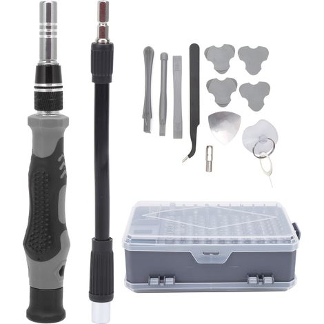 Kit de 115 tournevis multifonctions, embouts de vissage pour assemblage, réparation de téléphone et usage domestique (1/5)