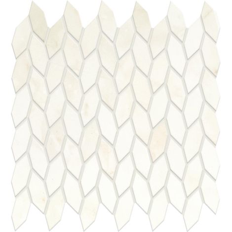 Mosaïque effet Marbre Blanc Calacatta Celeste Nav 30,5x30,5x0,85 cm Brillant Faventa - Mur intérieur (vendu par carton de 0,558 m²) - RO'MA CARRELAGE