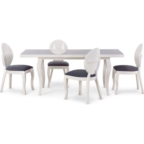 Conjunto de mesas y sillas para comedor Houston 777 , 75x80x140cm, Diámetro: 0, Número de asientos: 4, Estilo: Clásico