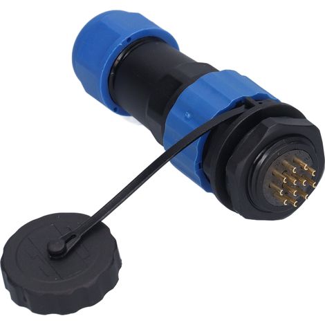 Luftfahrtstecker IP68 wasserdichter Stecker mit rückseitiger Mutter, Stecker und Buchse, Stoßverbinder, 250 V, 5 A, SP2012-Stift (1/5)
