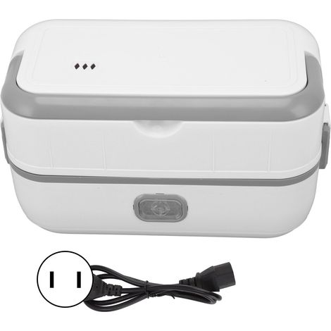 Boîte repas électrique monocouche, acier inoxydable intérieur, réchaud portable pour travail voyage randonnée, prise US 110V 50Hz (1/5)