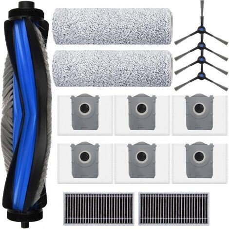 ALLIANDISAccessoires pour ECOVACS DEEBOT X8 PRO Omni/ECOVACS DEEBOT X8 Omni, JKOISL 1 brosse à rouleau principale, 6 sacs à poussière, 4 brosses latérales, 2 filtres, 2 chiffons de nettoyage, pièces d (1/5)