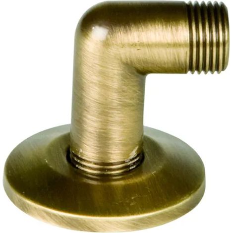 CURVETTA MASCHIO MASCHIO CON ROSONE PER SALISCENDI COLORATA 1/21/2 BRONZATA   PORTA & BINI RUBINETTERIE SNC