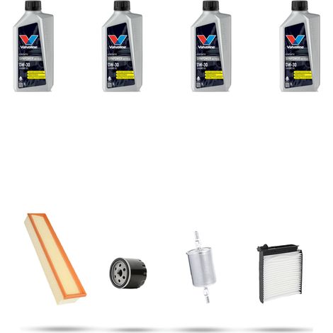 Kit tagliando 4 FILTRI e 4L OLIO compatibile con Dacia Sandero 1.2 16v 55kw dal 2009 (1/5)