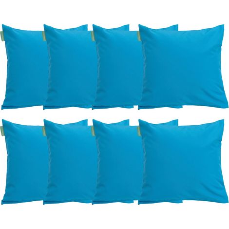 Gardenista - Coussin d'extérieur pour meubles de jardin, 60x60 cm coussins de dossier de chaises en rotin pour décoration de terrasse, coussins carrés résistants à l'eau - Turque (8pcs) (1/5)