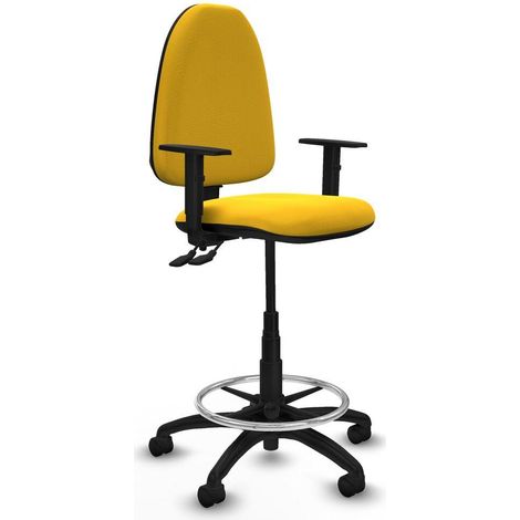 piqueras-y-crespo Aýna CPDM taburete de oficina amarillo confortable