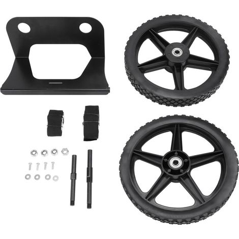 Cooler trolley kit with steel frame, 12-inch wheels, pneumatic axle, high load capacity, for outdoor use (1/5)