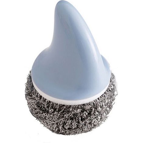 Brosse À Récurer En Acier Inoxydable Avec Manche - Pour Casseroles Poêles Grilles Four - Nettoyage Cuisine - 1 Pièce (1/3)