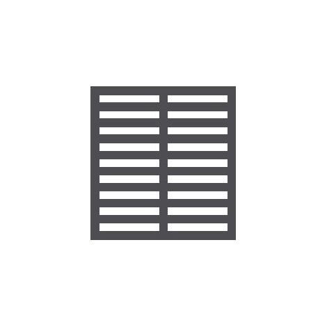 Grille en Acier Inoxydable GN 2/1 - Combisteel