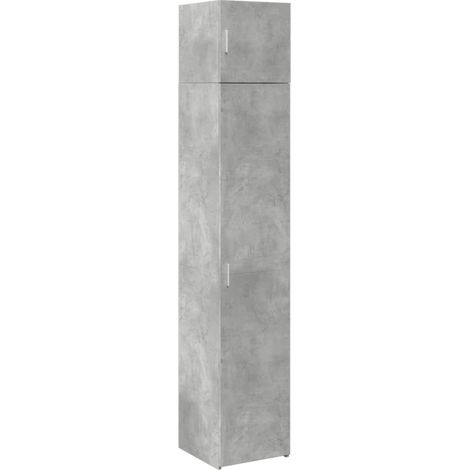 Maison Exclusive - Mobile Sottile Grigio Cemento 40x42,5x225 cm in Truciolato