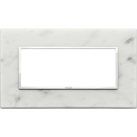 VIMAR - 21649.51 Placca 5M BS bianco di Carrara