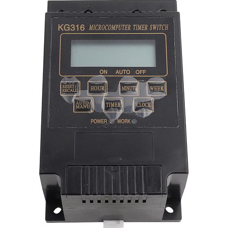 Minuterie numérique LCD à microprocesseur, relais temporisé, 110 V CA (1/5)
