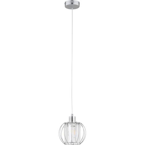 Suspension moderne chromée cristal E27 15W KRISTAL Alfa (1/3)