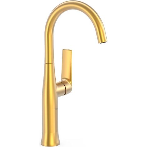 Mitigeur haut avec manette latérale pour lavabo Loft Or Mat 24K - TRES 22264701OM