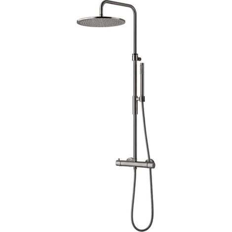 Colonna doccia termostatica soffione Ø300 mm Paffoni ZCOL646KLIQCR Cromo - Termostatico (1/2)