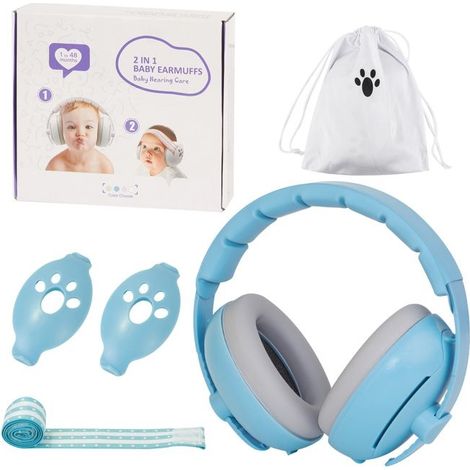 Casque Auditif pour Bébé Muffy Bleu