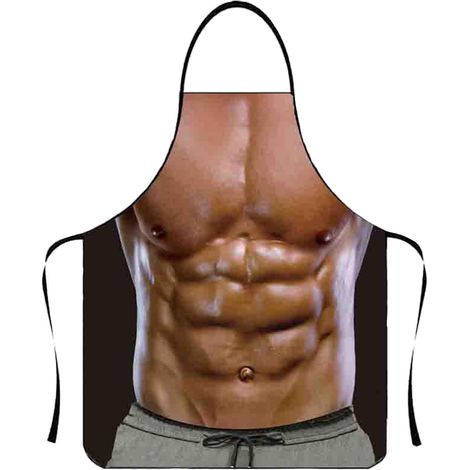 Tablier de Barbecue pour Hommes, Cuisine Homme Humour, Cadeaux Amusants, Vêtements de Fête, Cadeaux de Barbecue 80x60cm (1/4)