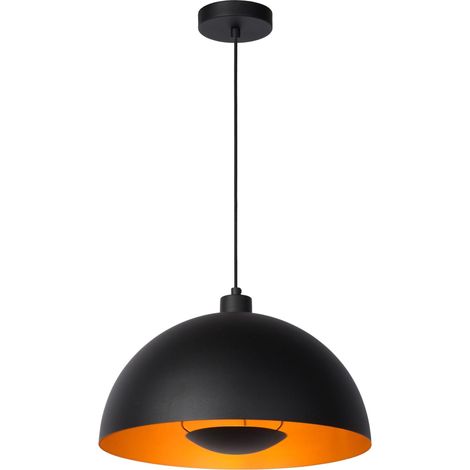 Lucide SIEMON Suspension Diam. 40 cm 1xE27 Noir (1/3)
