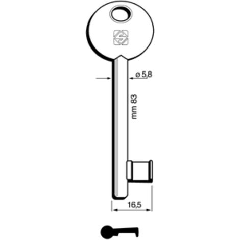 SILCA 6P1S CHIAVE PATENT DISP BRONZATA Q.TA 5
