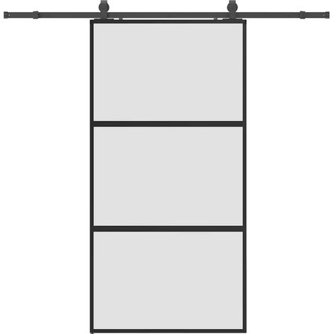 Maison Exclusive - Puerta corredera herrajes negro 102,5x205 cm v