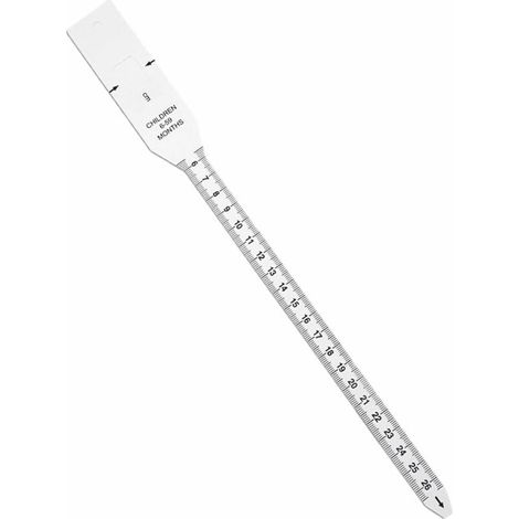 Ruban de mesure du tour de tête, en plastique, portable, pour mesurer la circonférence de la tête et du bras, blanc, 26 cm (1/5)