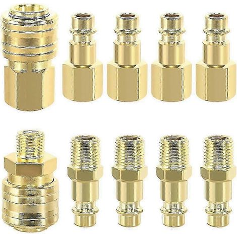 10 raccords pour air comprimé 1/4 po BSP, raccords rapides, raccords pour tuyau d'air comprimé, SZRH AS (1/5)