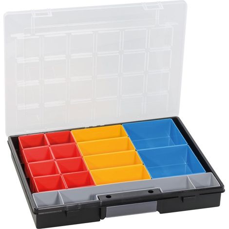 Allit EuroPlus Flex 37-17, schwarz Sortimentskoffer (L x B x H) 370 x 295 x 55 mm Anzahl Fächer: 17 (1/4)