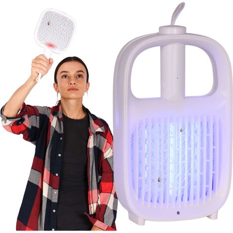 Lampada insetticida UV per zanzare, mosche e tarme fino a 60 m²