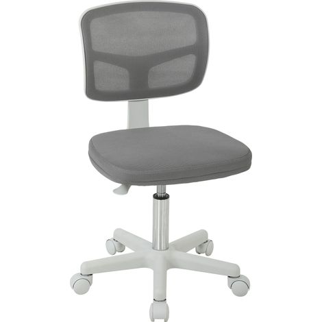 Chaise de bureau - Vinsetto - ergonomique sans accoudoirs - hauteur réglable - maille - 48 x 48 x 89,5 cm - noir (1/5)