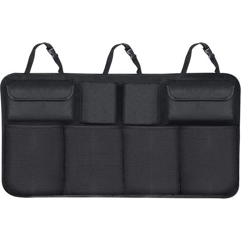 Organiseur de voiture suspendu pliable avec couvercle, rangement de coffre pour SUV et camion, gain de place pour accessoires (1/5)