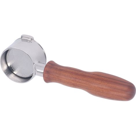 Portafiltre 51mm Sans Fond avec Poignée Dalbergia Cochinchinensis, Filtre Double Oreilles Compatible Machine à Café ECO310 Style D (1/5)
