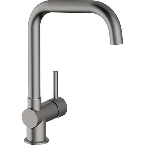 Robinetteries de cuisine avec élément extractible, rond, Saillie 192 mm, brushed nickel (1/2)