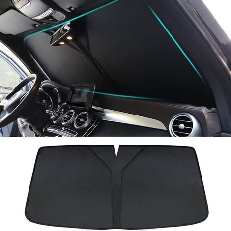 Pare Brise Soleil Voiture pour Peugeot 308 2016-2024, Pare Soleil de Pare Brise de Voiture Pliable Isolation Thermique Couverture Interieur Voiture