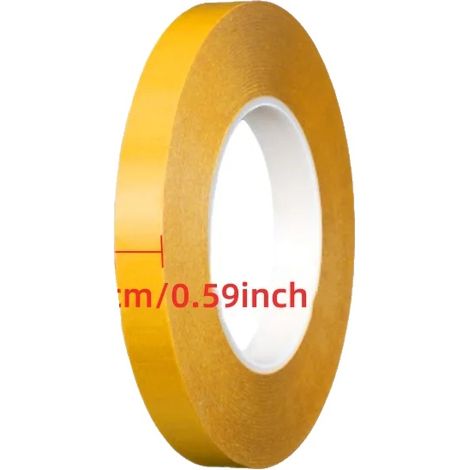 Doppelseitiges Klebeband, hohe Temperaturbeständigkeit, unsichtbare Oberfläche, 15mmx50m (1/2)