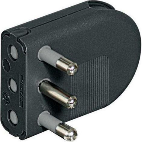 Bticino flying plug 2p+t 16a black s2496tg