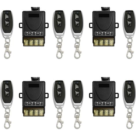 modules récepteurs de relais haute puissance 12-48V pour télécommande universelle sans fil 433 MHz à monter soi-même, pour pompe à eau de voiture (1/5)